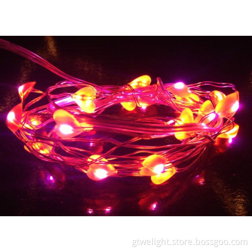 Red 10m String Outdoor Lighted Christmas Trees Copper String Light